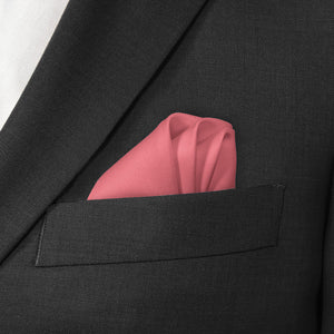 Azazie Watermelon Pocket Square - Wave Fold - Knotty Tie Co.