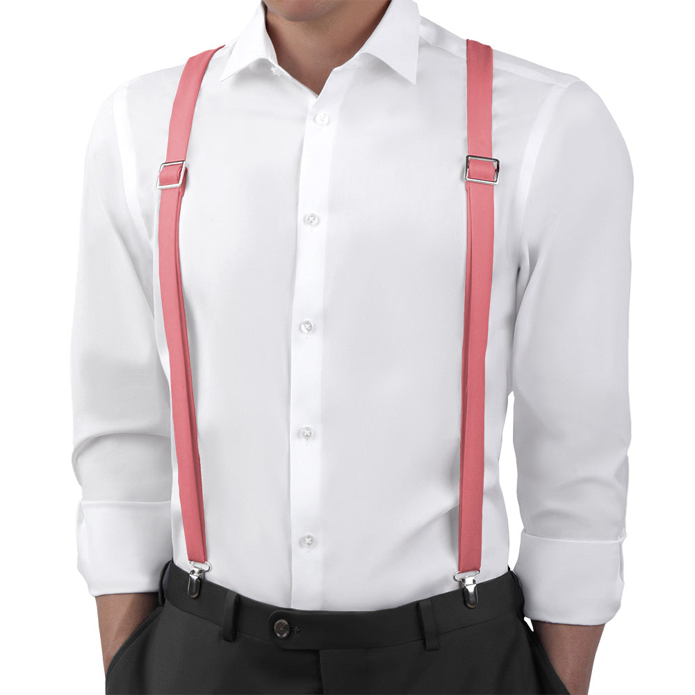 Azazie Watermelon Suspenders - Main View - Knotty Tie Co.