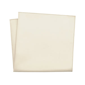 Azazie White Alabaster Pocket Square - 12" Square - Knotty Tie Co.