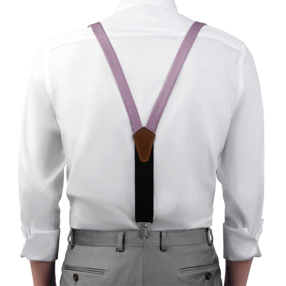 Azazie Wisteria Suspenders - On Model Front View - Knotty Tie Co.