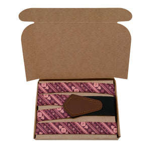 Azteca Suspenders - Kraft Gift Box Packaging - Knotty Tie Co.