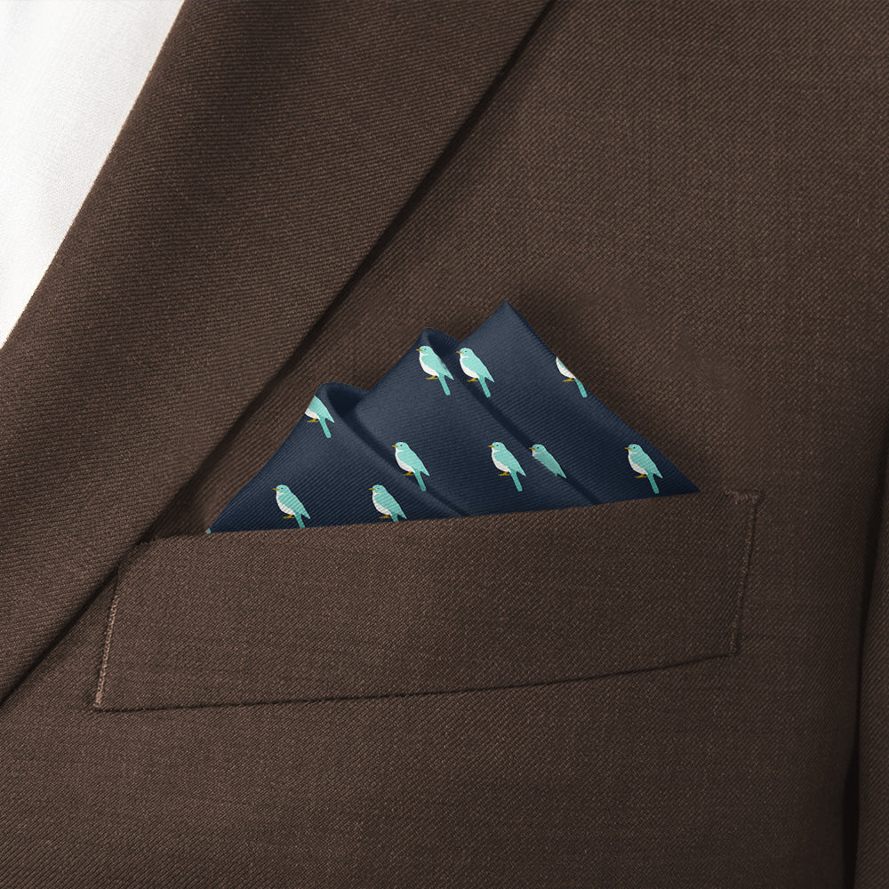 Baby Bird Pocket Square - Stairs Fold - Knotty Tie Co.