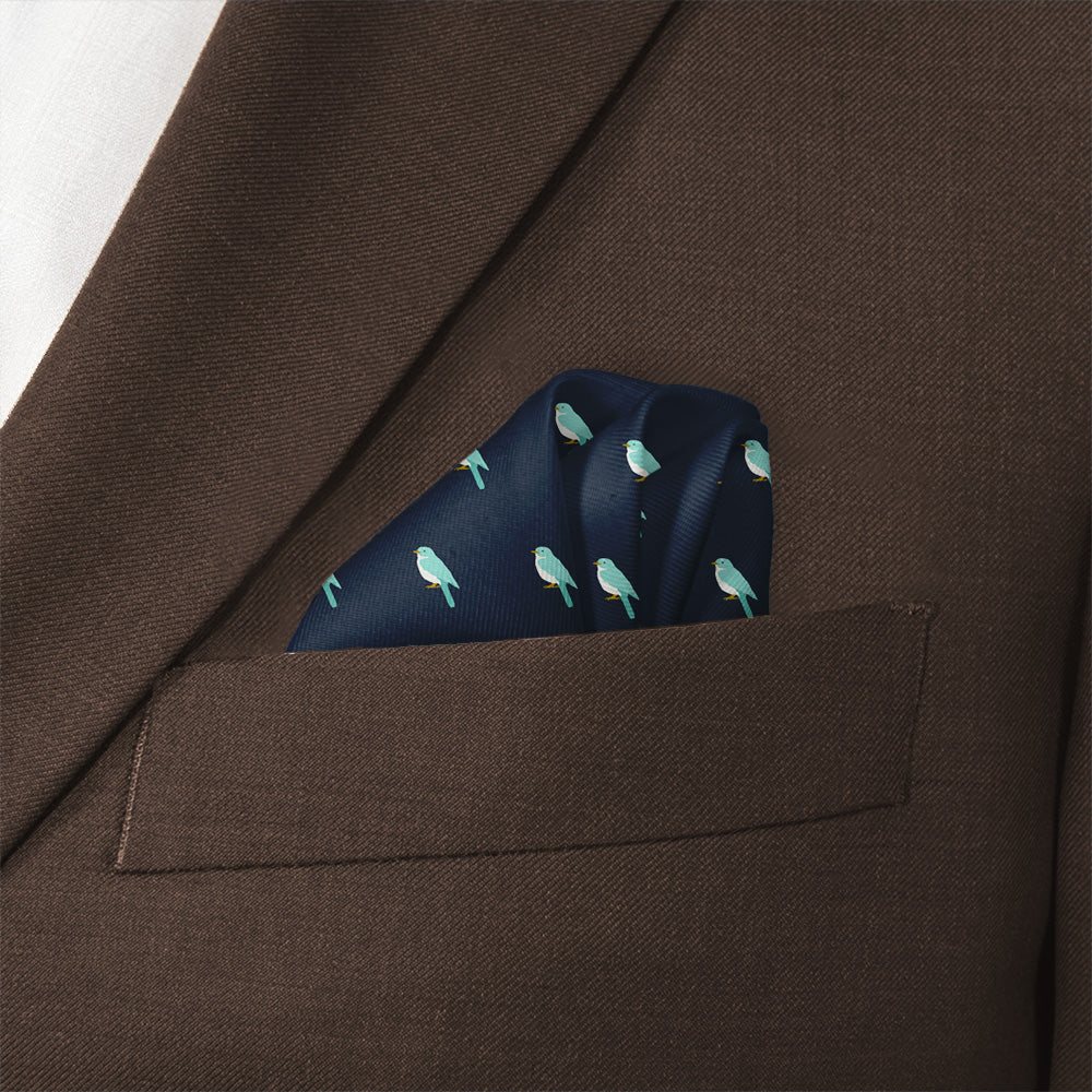 Baby Bird Pocket Square - Wave Fold - Knotty Tie Co.