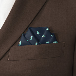 Baby Bird Pocket Square - Scalloped Fold - Knotty Tie Co.