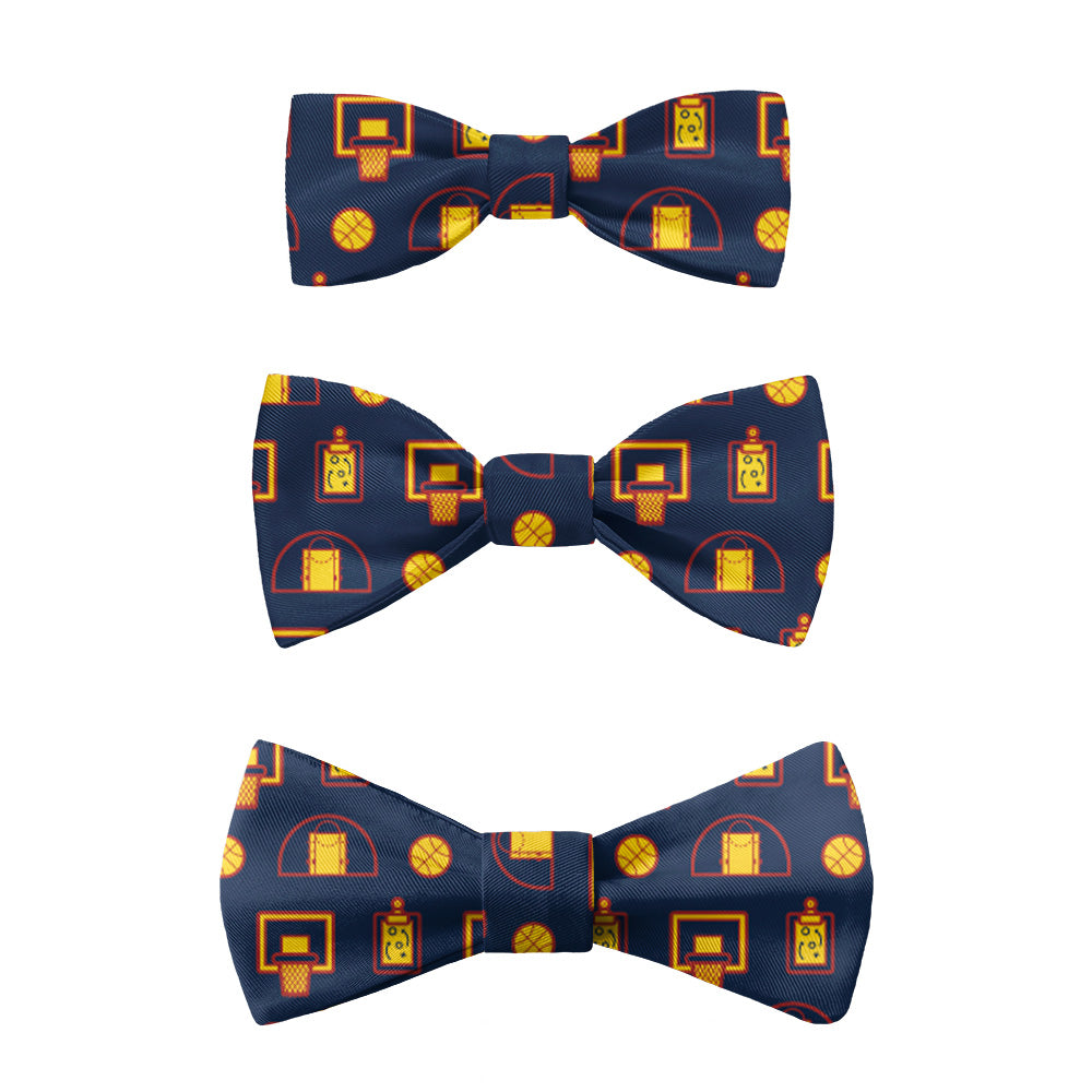 Backcourt Basketball Bow Tie 6 Sizes - Knotty Tie Co.