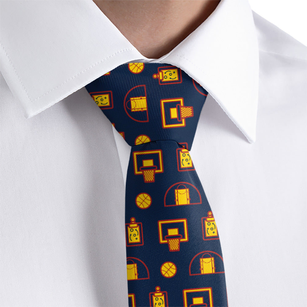 Backcourt Basketball Necktie 2 Dress Shirt - Knotty Tie Co.