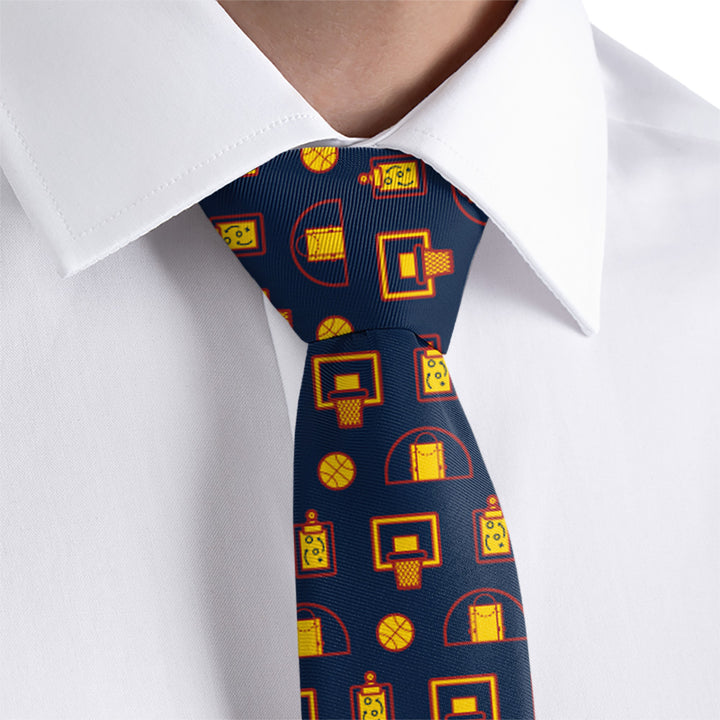 Backcourt Basketball Necktie 2 Dress Shirt - Knotty Tie Co.