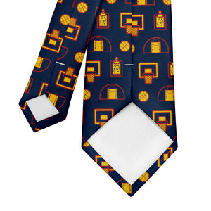 Backcourt Basketball Necktie 4 Tipping - Knotty Tie Co.