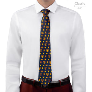 Backcourt Basketball Necktie 8 Classic - Knotty Tie Co.