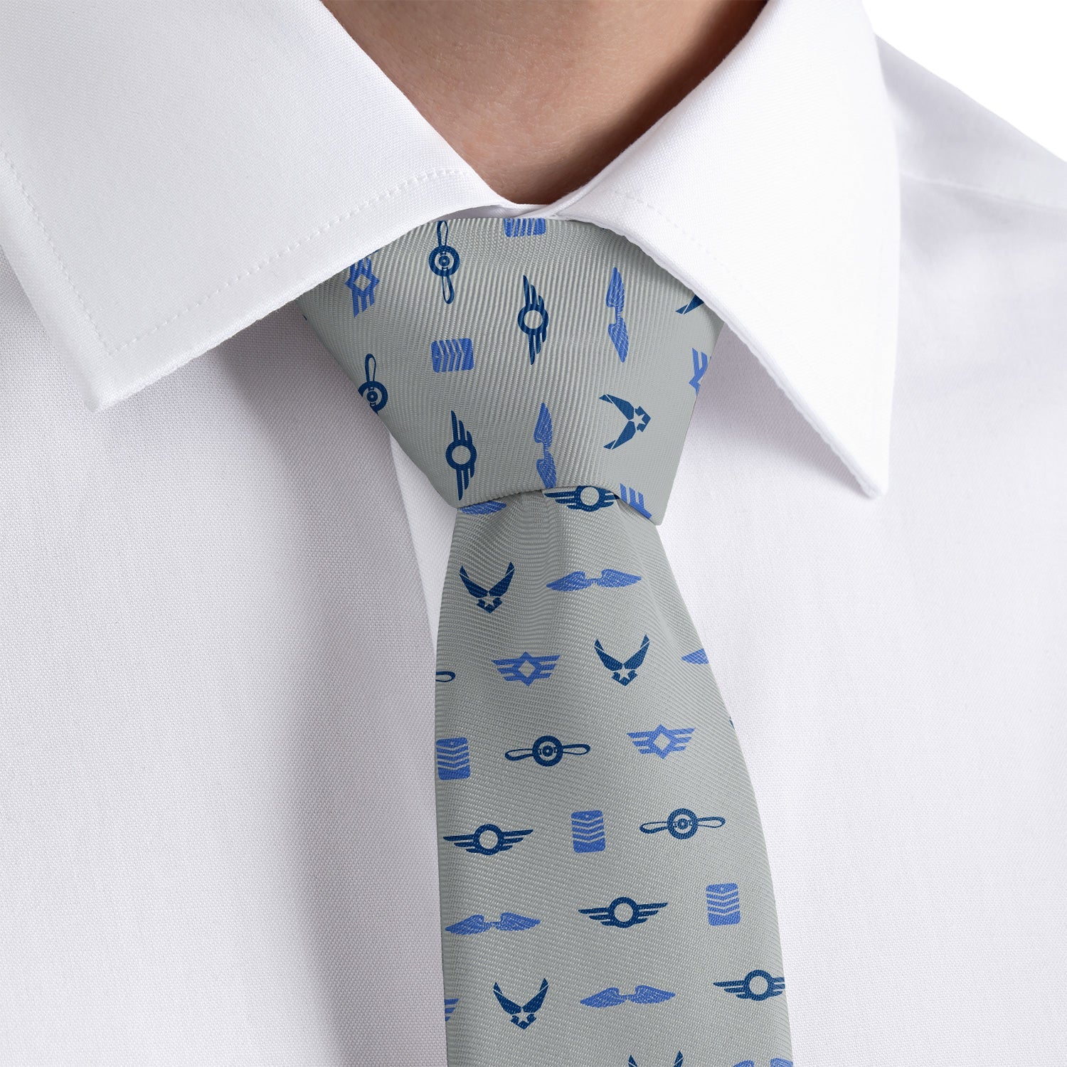 Badge of Honor Necktie - Rolled - Knotty Tie Co.