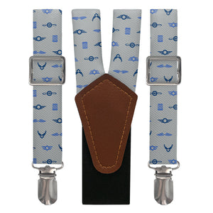 Badge of Honor Suspenders - Main View - Knotty Tie Co.