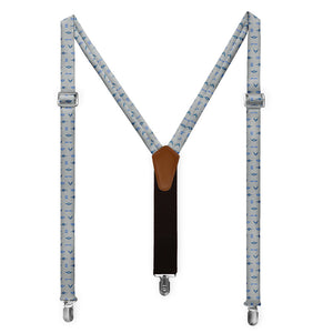 Badge of Honor Suspenders - Full Front View - Knotty Tie Co.