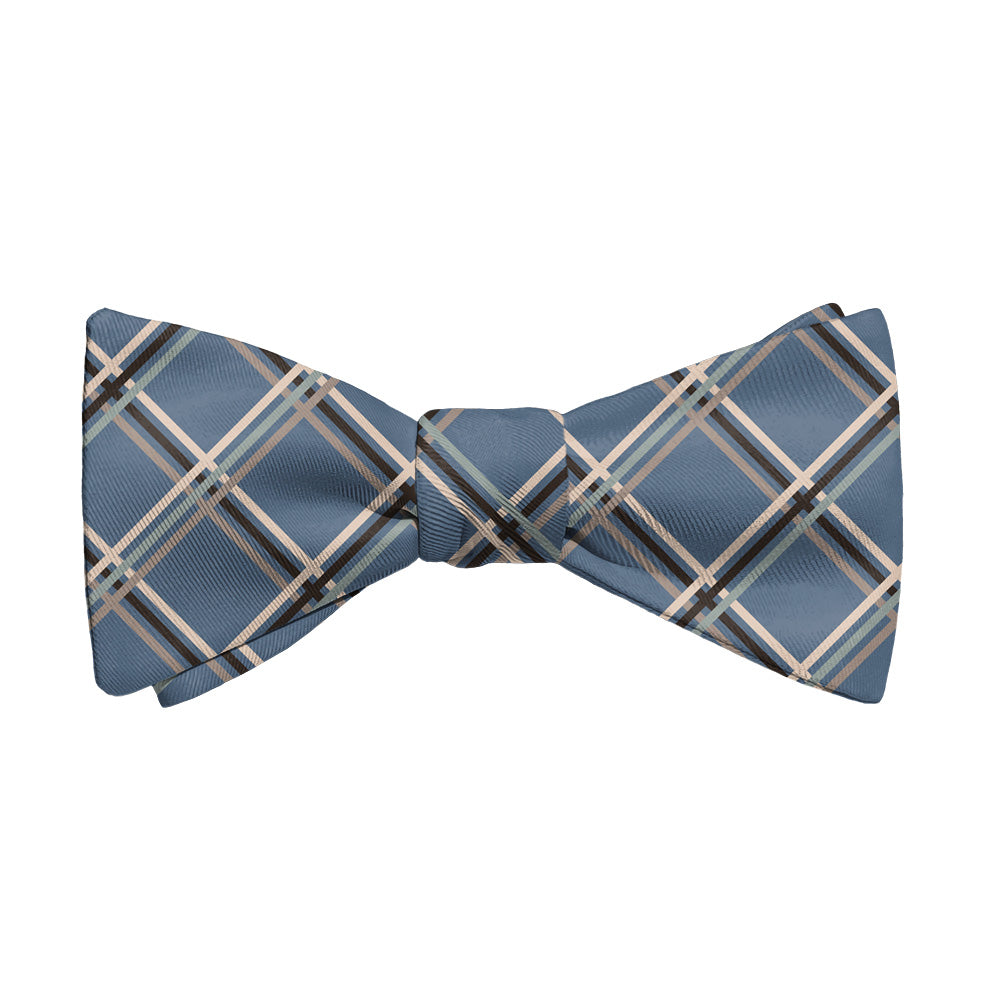 Baker Plaid Bow Tie - Adult Extra-Long Self-Tie 18-21" - Knotty Tie Co.
