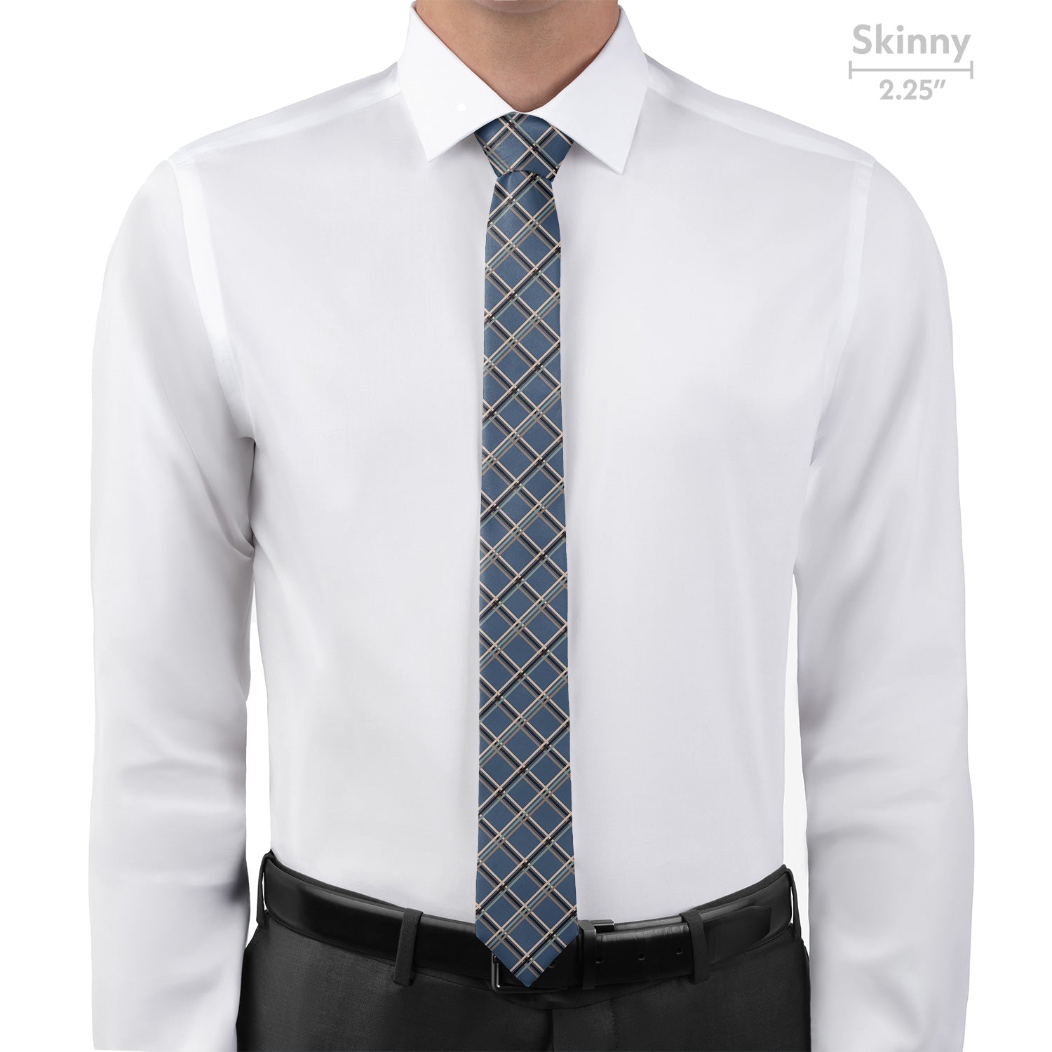 Baker Plaid Necktie - Skinny 2.25" -  - Knotty Tie Co.