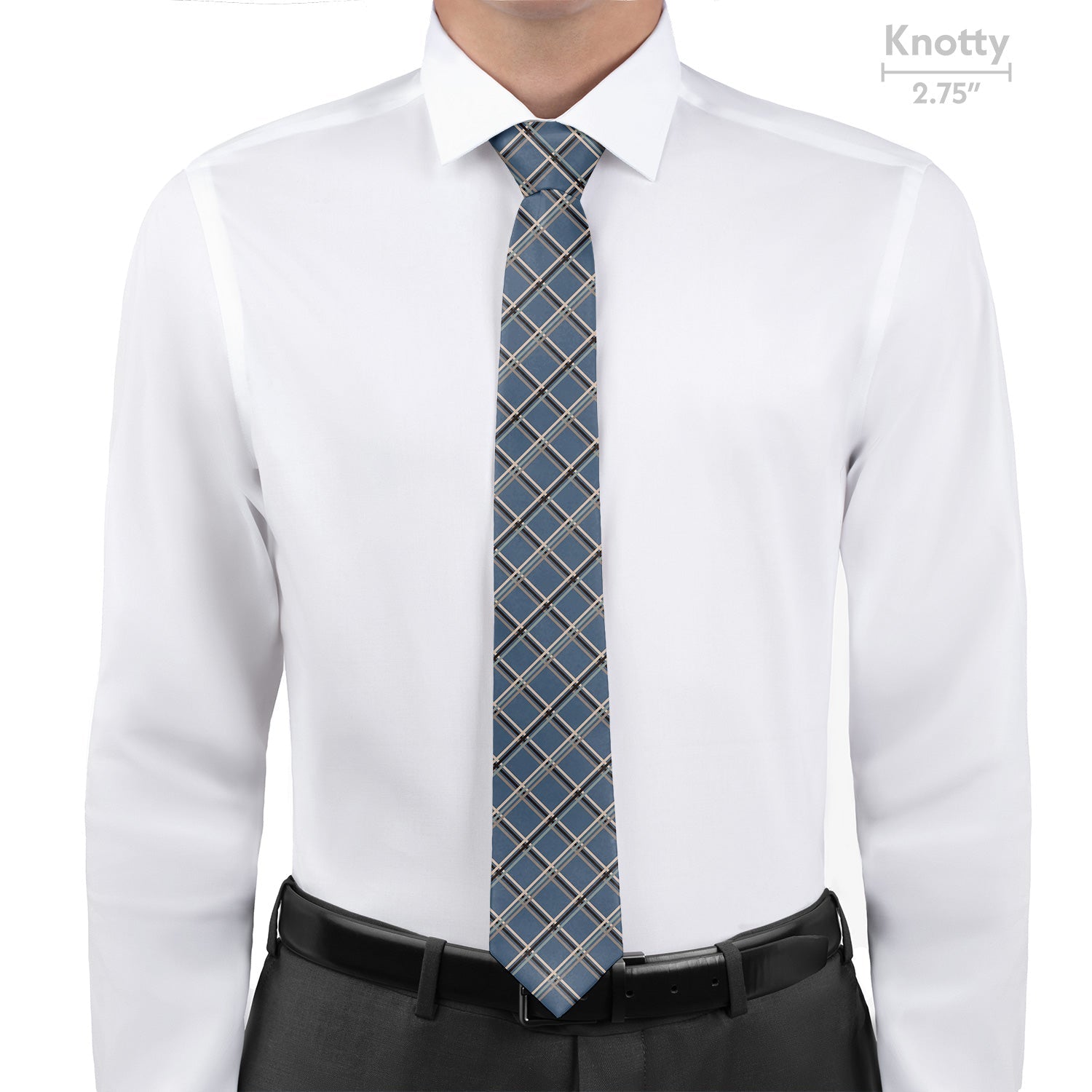 Baker Plaid Necktie -  -  - Knotty Tie Co.