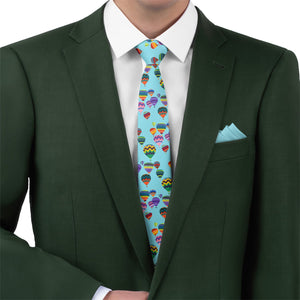 Balloon Festival Necktie - Matching Pocket Square - Knotty Tie Co.