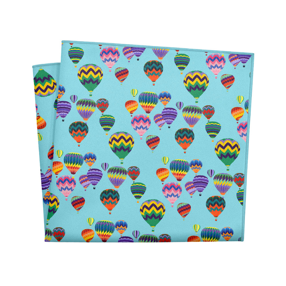 Balloon Festival Pocket Square - 12" Square - Knotty Tie Co.