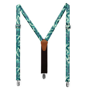 Banana Leaves Suspenders - Full Front View - Knotty Tie Co.