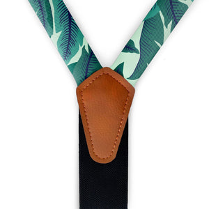 Banana Leaves Suspenders - Hardware and Strap - Knotty Tie Co.