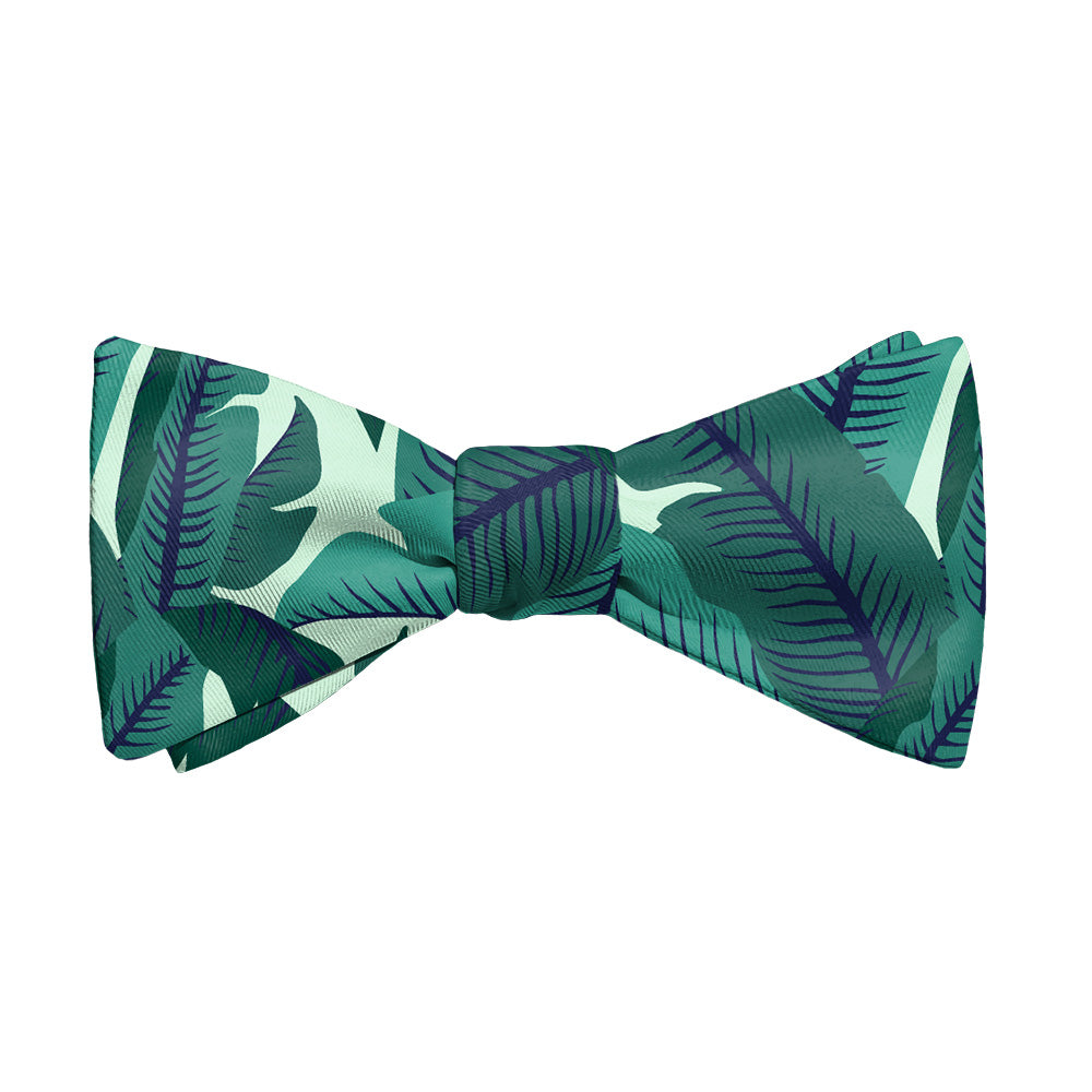 Banana Leaves Bow Tie - Adult Extra-Long Self-Tie 18-21" - Knotty Tie Co.