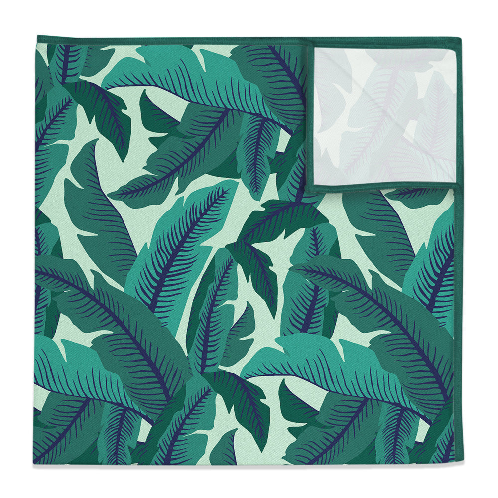 Banana Leaves Pocket Square - 12" Square - Knotty Tie Co.