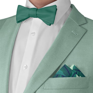 Banana Leaves Pocket Square - Matching Bow Tie - Knotty Tie Co.