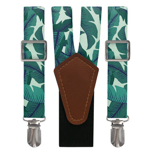 Banana Leaves Suspenders - Main View - Knotty Tie Co.