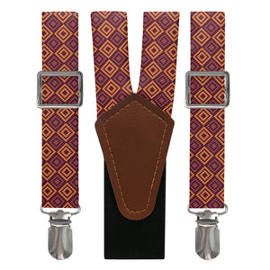 Basil Geometric Suspenders - Main View - Knotty Tie Co.