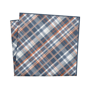 Baskerville Plaid Pocket Square - 12" Square - Knotty Tie Co.