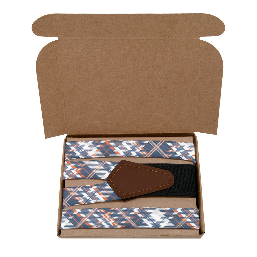 Baskerville Plaid Suspenders - Kraft Gift Box Packaging - Knotty Tie Co.