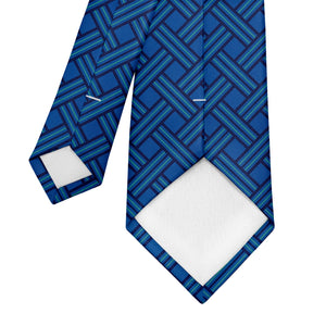 Basketweave Geo Necktie - Tipping - Knotty Tie Co.