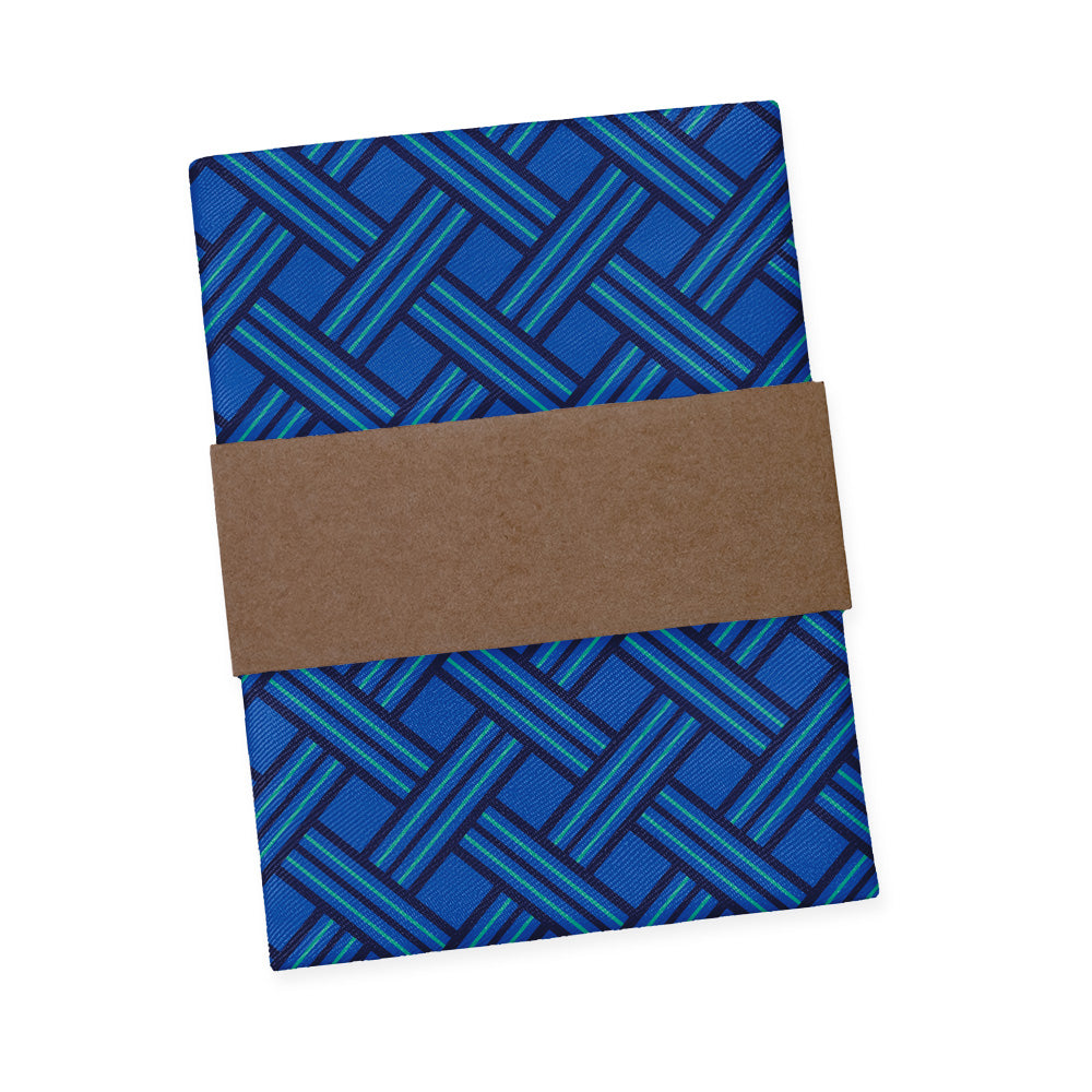 Basketweave Geo Pocket Square - Packaging - Knotty Tie Co.