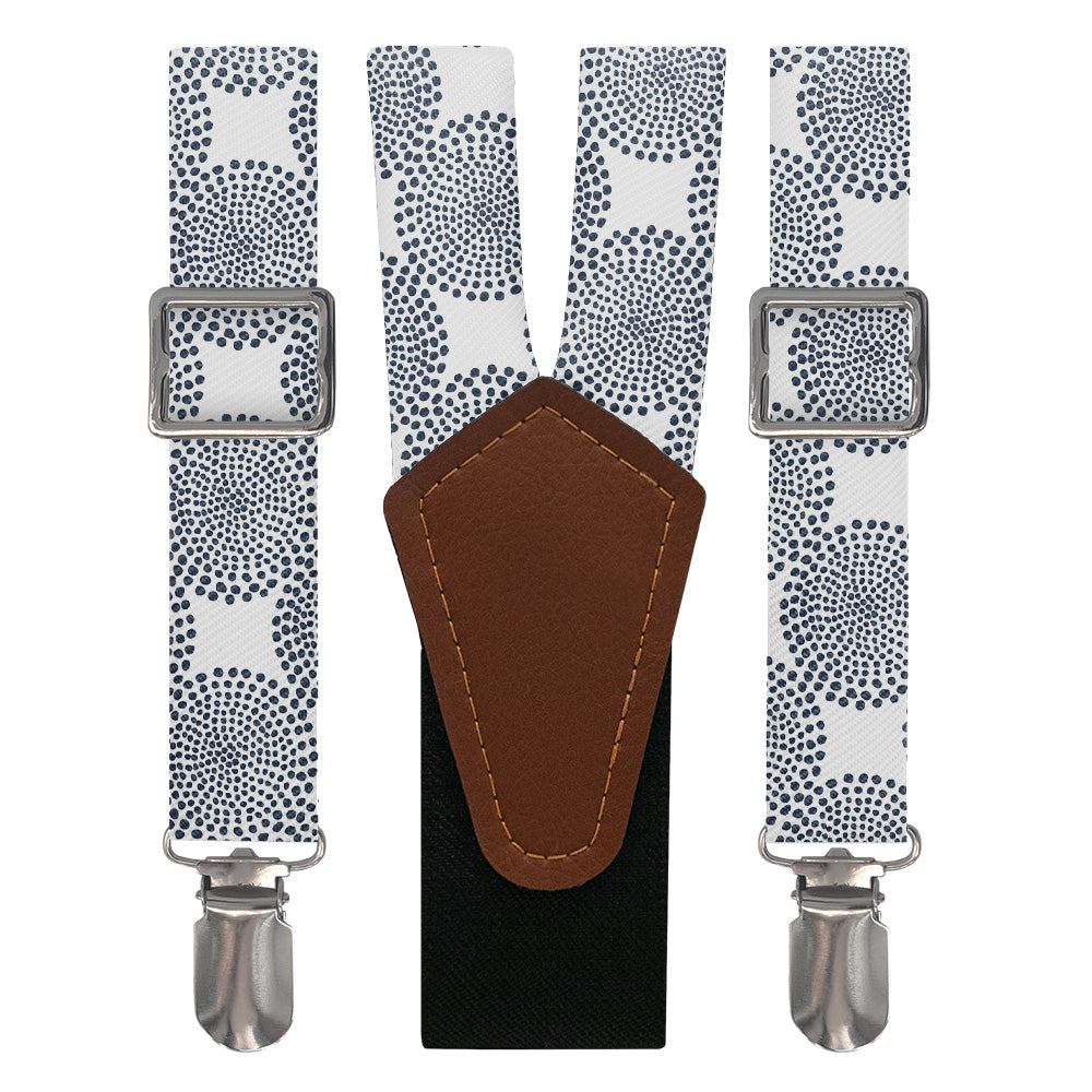 Batik Geometric Suspenders - Main View - Knotty Tie Co.