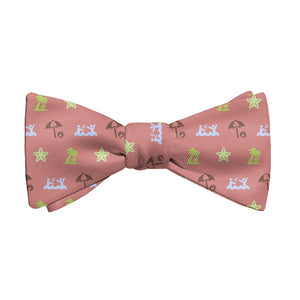 Beach With Friends Bow Tie - Adult Extra-Long Self-Tie 18-21" - Knotty Tie Co.