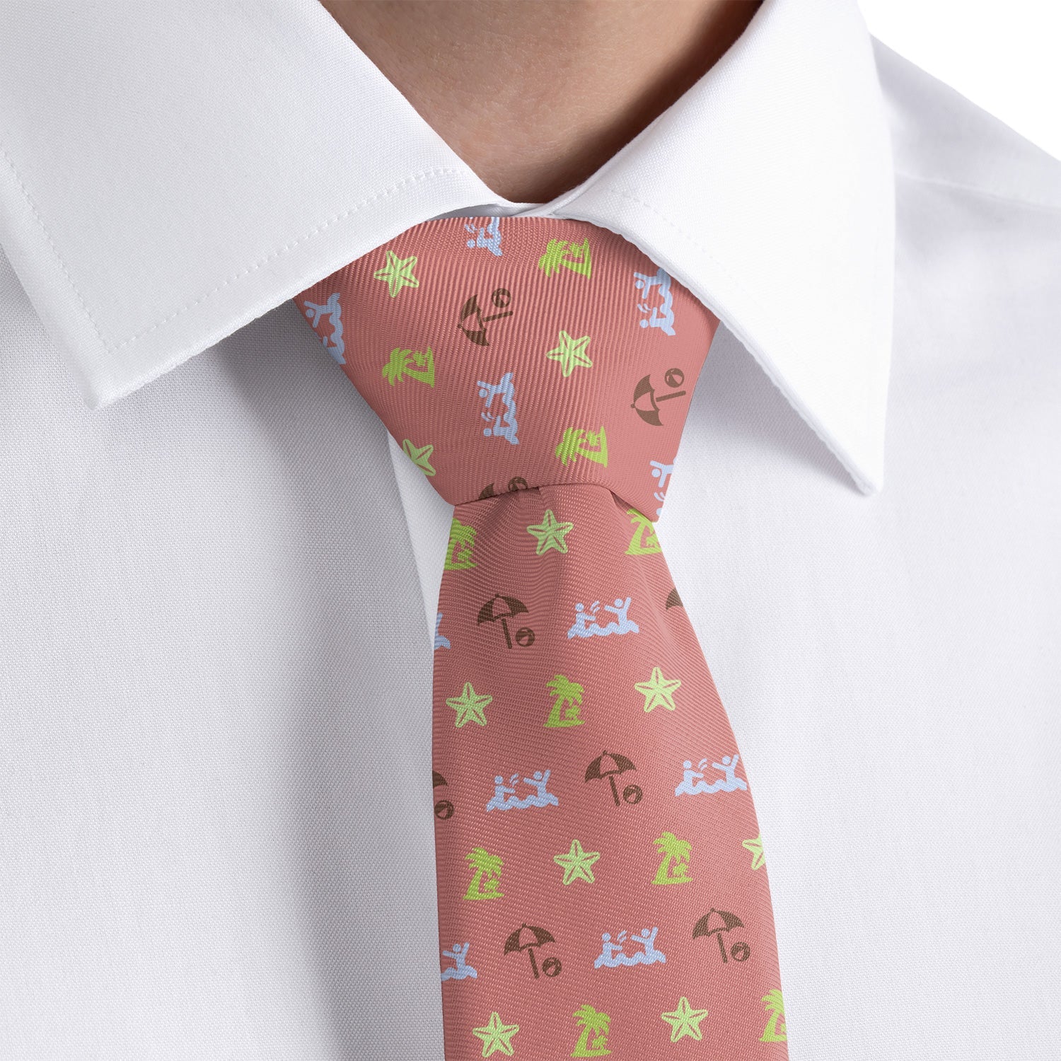 Beach With Friends Necktie - Dress Shirt - Knotty Tie Co.