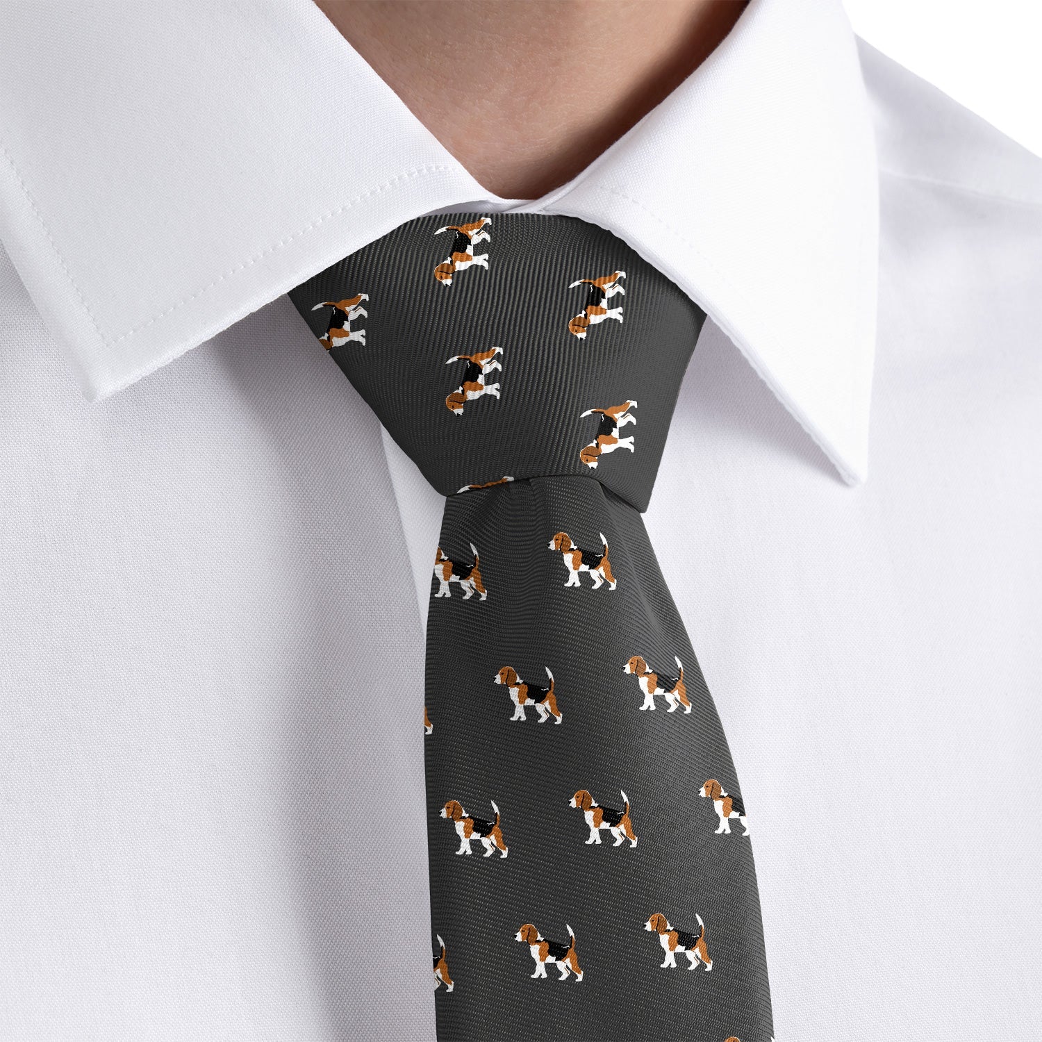 Beagle Necktie - Rolled - Knotty Tie Co.