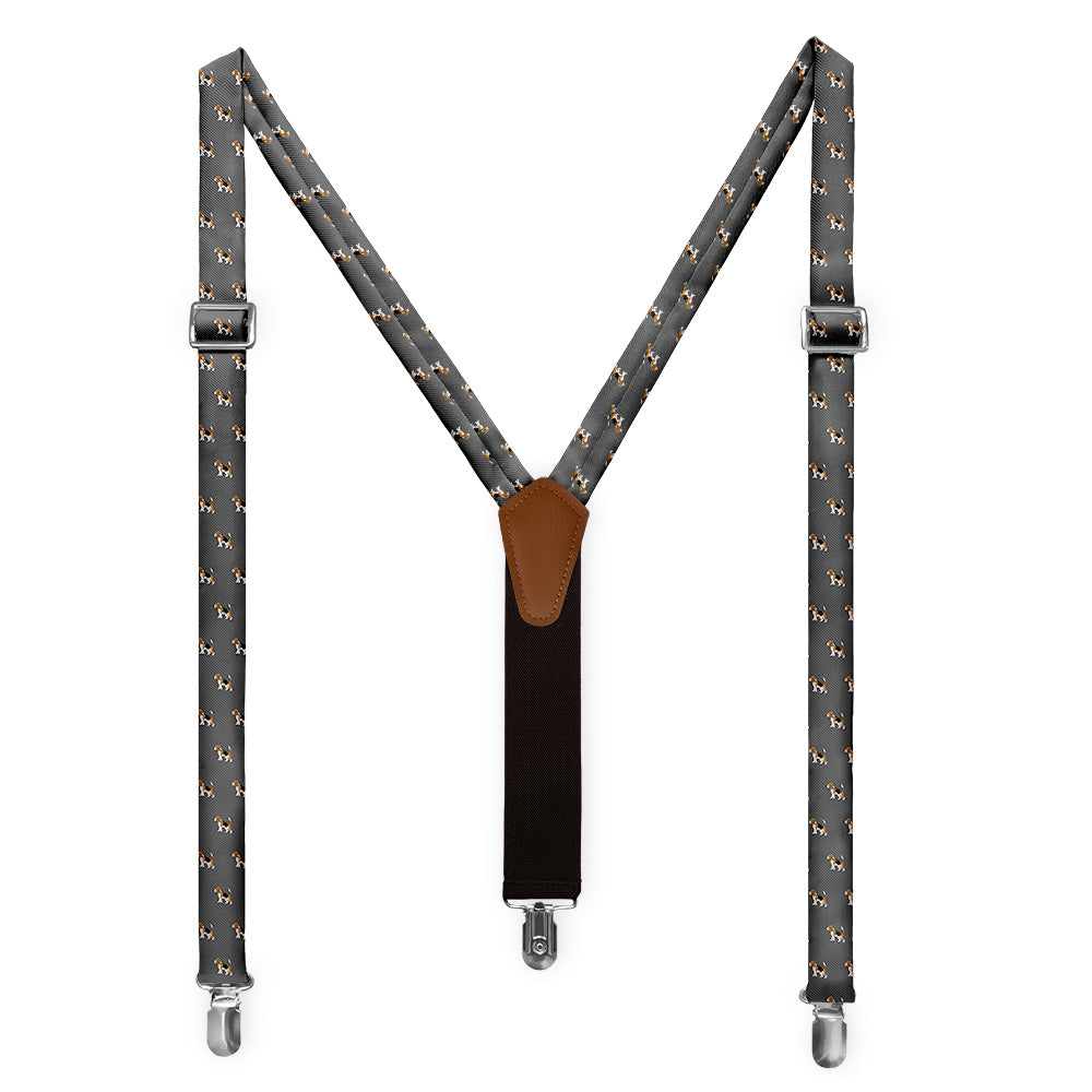 Beagle Suspenders - Full Front View - Knotty Tie Co.