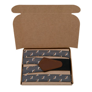 Beagle Suspenders - Kraft Gift Box Packaging - Knotty Tie Co.