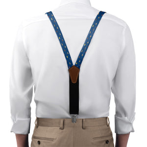 Beer Glasses Suspenders - On Model Front View - Knotty Tie Co.