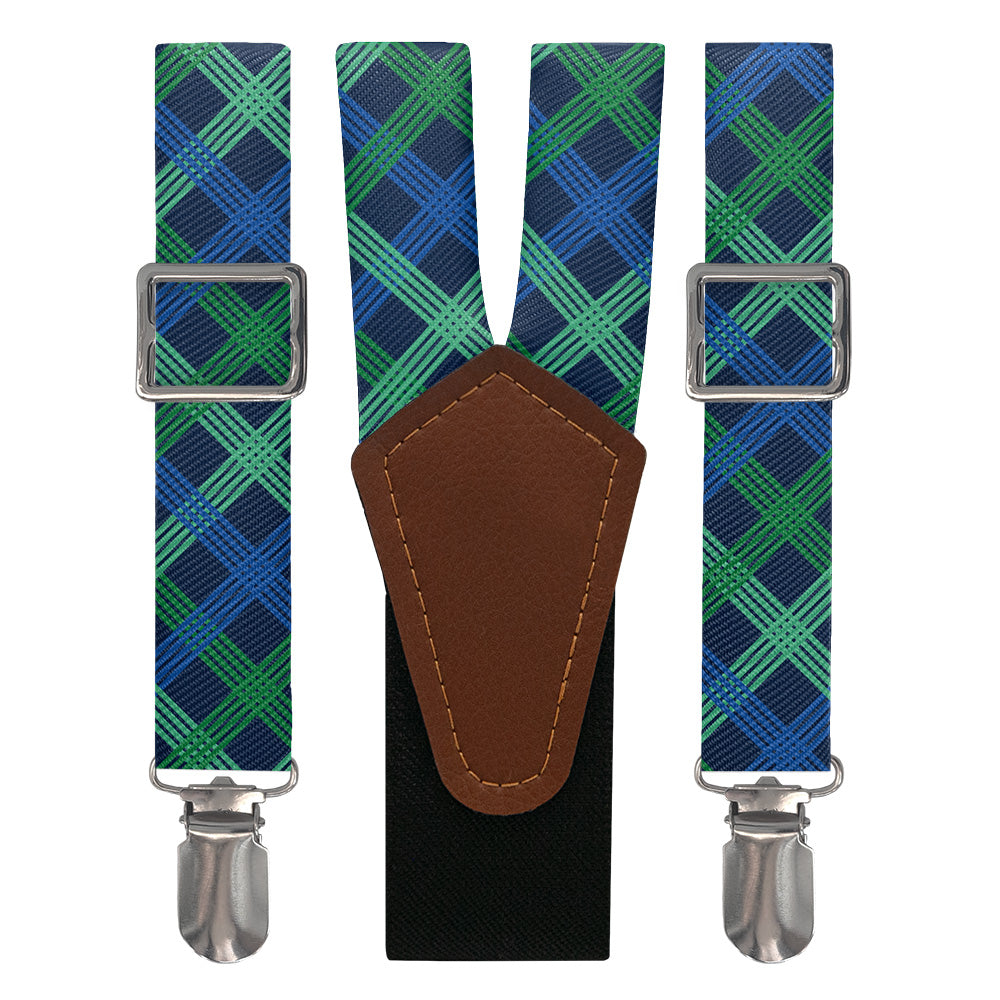 Belmont Plaid Suspenders - Main View - Knotty Tie Co.