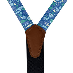 Below the Sea Suspenders - Vegan Leather Y-Back - Knotty Tie Co.