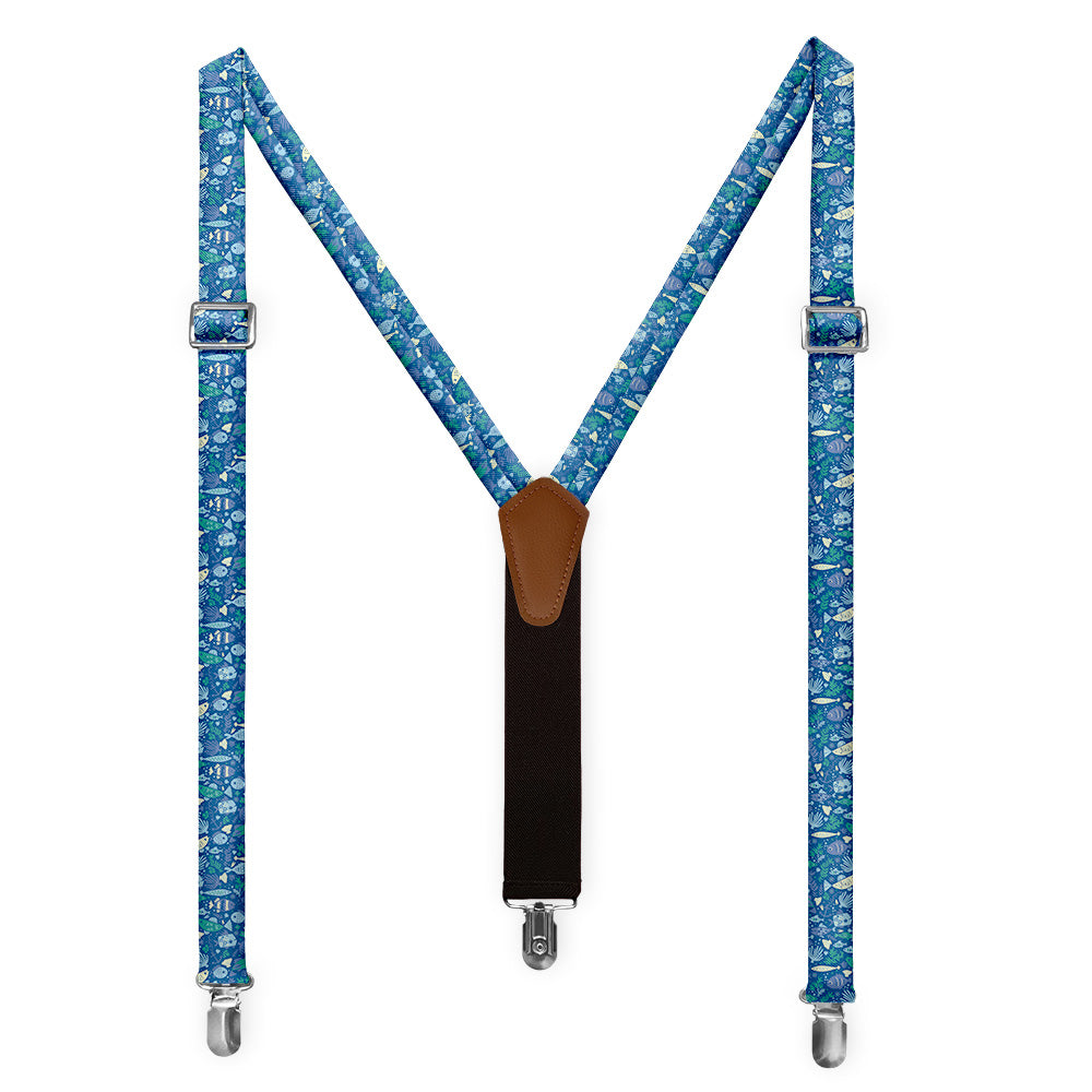 Below the Sea Suspenders - Full Front View - Knotty Tie Co.