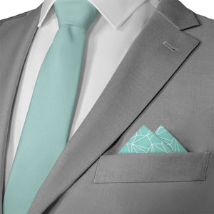 Bert Geometric Pocket Square - Matching Necktie- Knotty Tie Co.