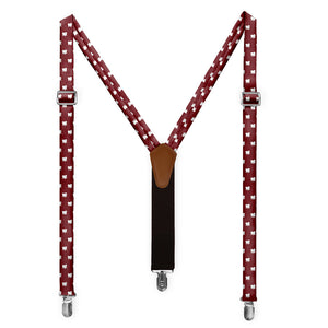 Bichon Frise Suspenders - Full Front View - Knotty Tie Co.