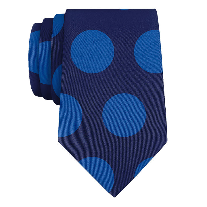 Big Polka Dots Necktie - Rolled - Knotty Tie Co.