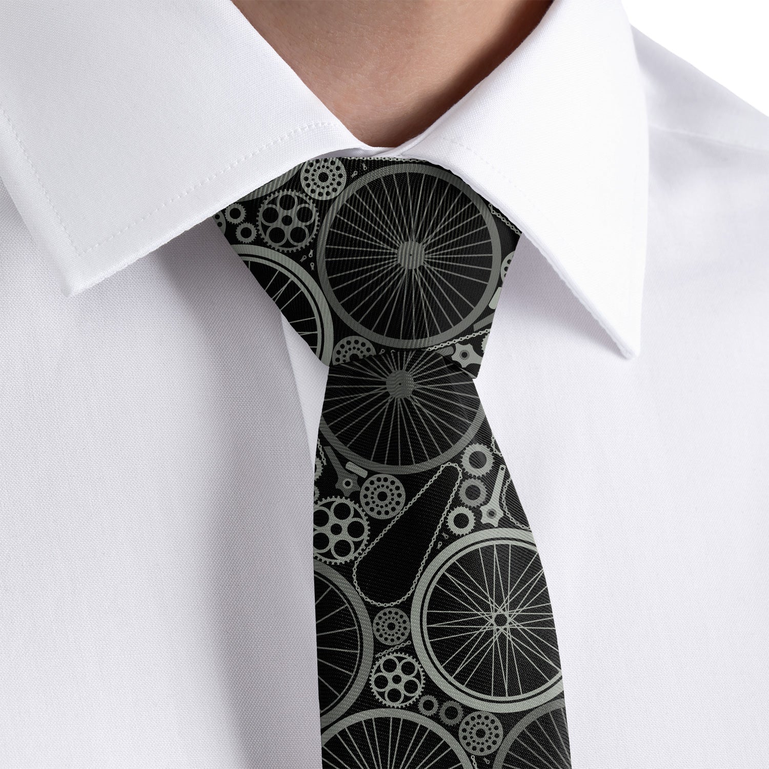 Bike Parts Necktie - Dress Shirt - Knotty Tie Co.