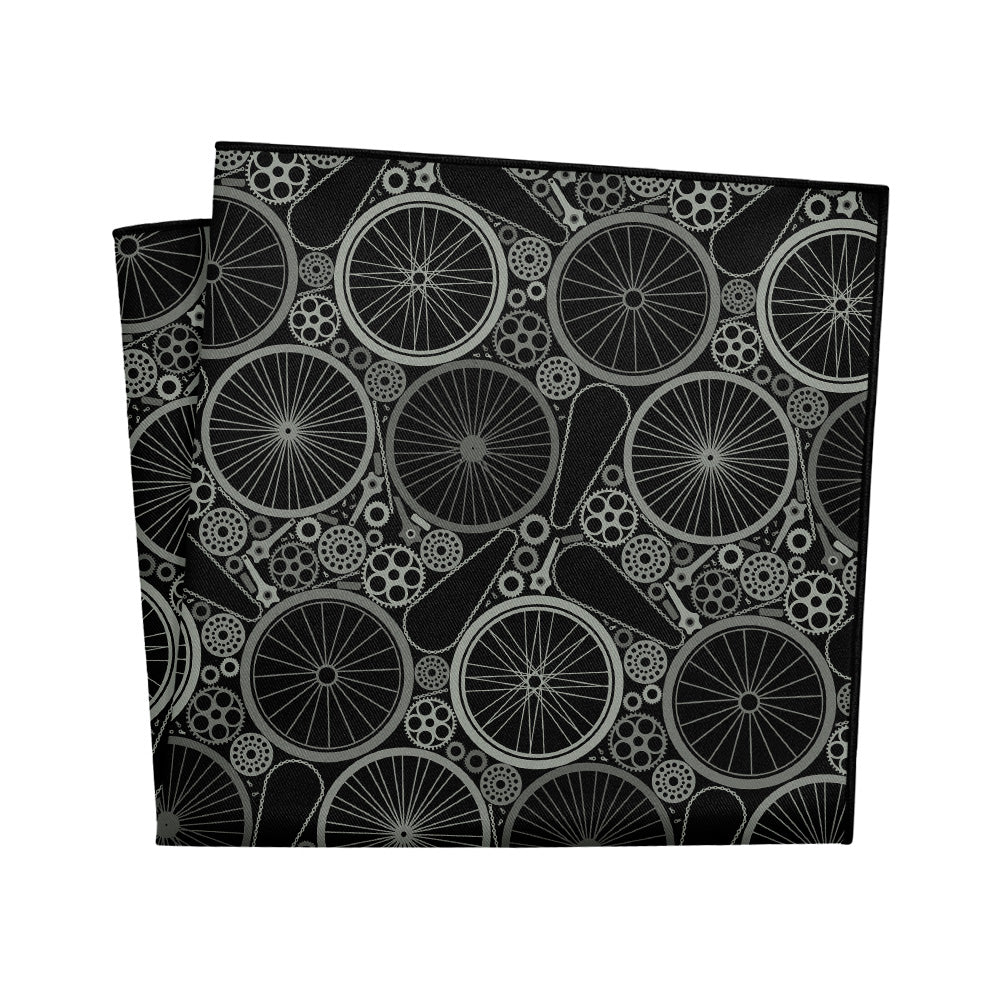 Bike Parts Pocket Square - 12" Square - Knotty Tie Co.