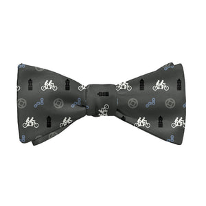 Biking With Friends Bow Tie - Adult Extra-Long Self-Tie 18-21" - Knotty Tie Co.