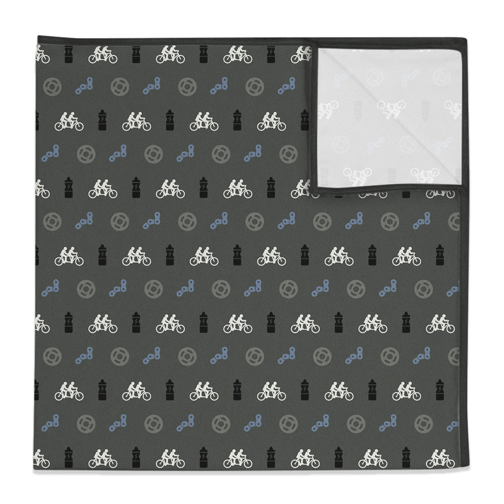 Biking With Friends Pocket Square - 12" Square - Knotty Tie Co.