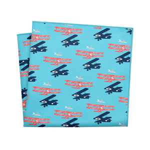 Biplane Pocket Square - 12" Square - Knotty Tie Co.